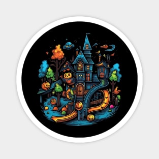 Playground Halloween Magnet